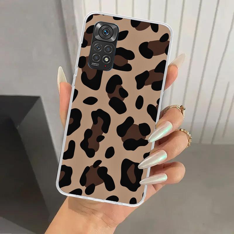 Leopard Print Phone Case for Xiaomi Redmi Note 15 14 14S 13 12S 12 Pro 11S 11 Plus 11T 11E 10S Soft Funda Print Shell Redmi Note