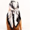 New simulation silk satin flower chain 90 * 90 generous silk scarf female scarf worker