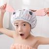Bath Hair Hat Cartoon Design Waterproof Double Layer Elastic Band Hair Protection Nerdy Koala Cute Kids Bathing Hat Home Supply
