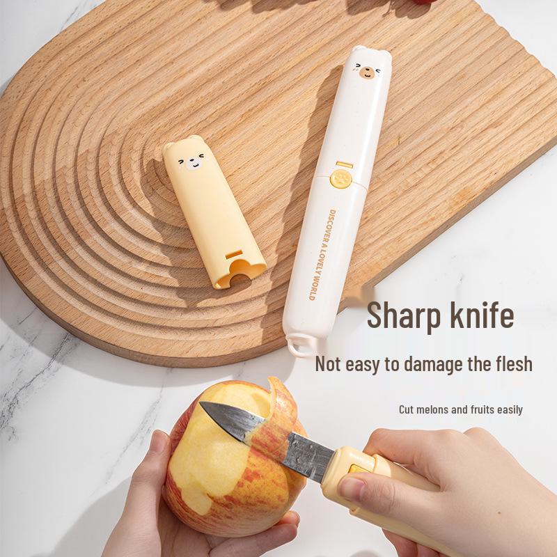 Folding Dual-Headed Fruit Knife & Peeler - Portable & Multifunctional for Home Use