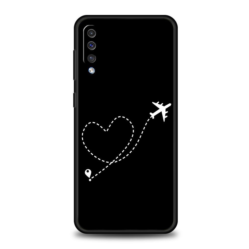 Planes World Map Travel Phone Case For Samsung A52 A14 A50 A70 A10 A30 A40 A20S A20E A02S A12 A22 A34 A42 A32 5G A54 A04s Cover