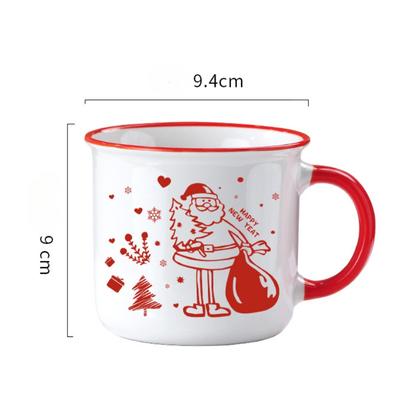 Kubki Świąteczne Urocze Kreskówkowe Ceramiczne Kubki Kubki do Kawy Kubki do Herbaty Prezenty Świąteczne
