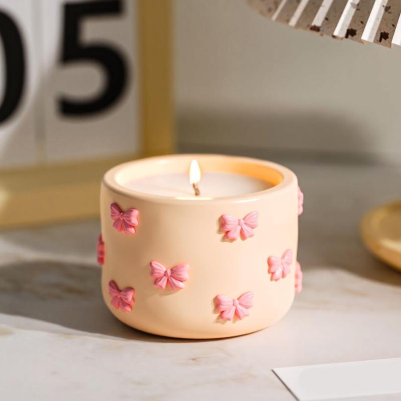 Reusable Crafting Mold Bowknot Shape Succulents Planter Moulds Silicone Texture for Handmade Storage Box Containers
