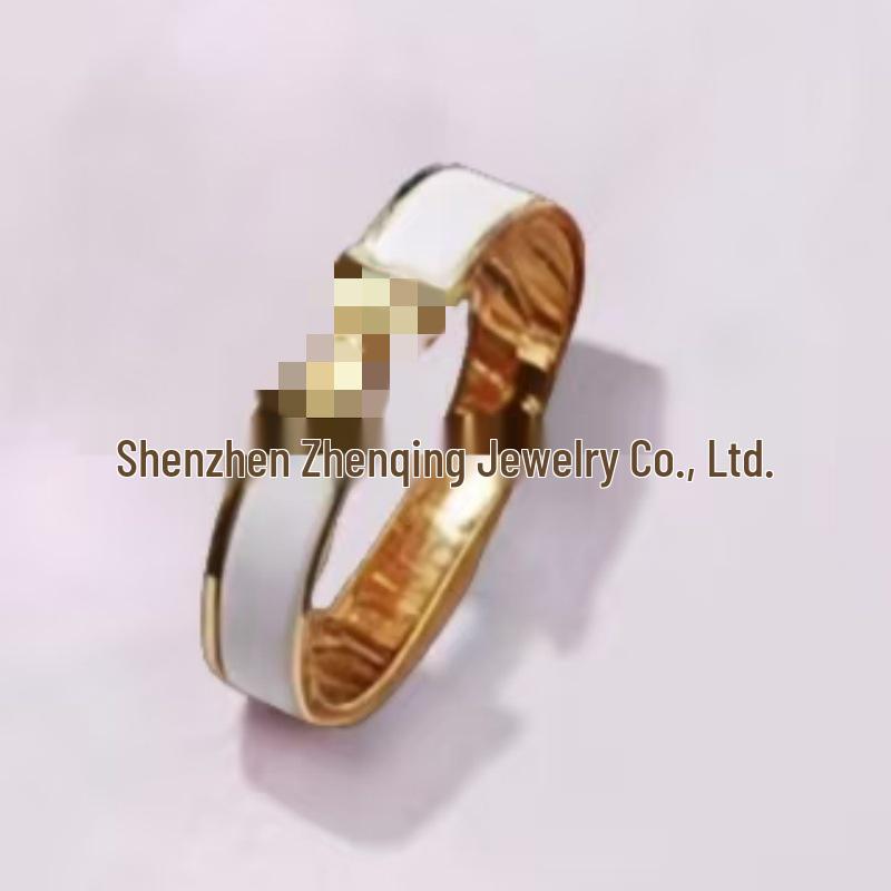 Náramek s písmenem H pozlacený 18k smaltovaný - Klasická móda, Více barev, Ideální pro páry