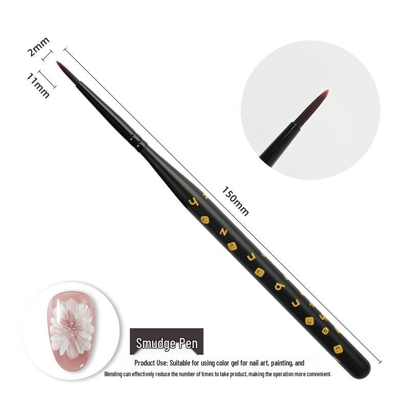 

Набор кистей для нейл-арта Bi Zhen New Smile для прорисовки линий, нанесения геля и росписи цветов Single Piece