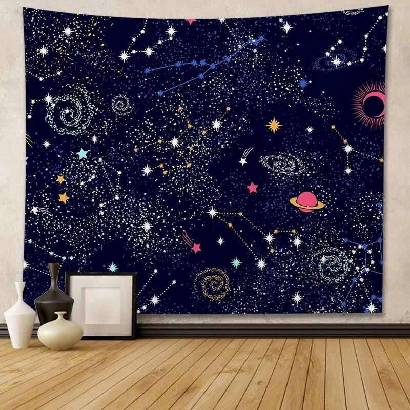 

Гобелен Бог Сонця Всесвіт Небо Прикраса Головна Стіна Вітальня Висячі Мистецтво Фон Тканина 100x75cm