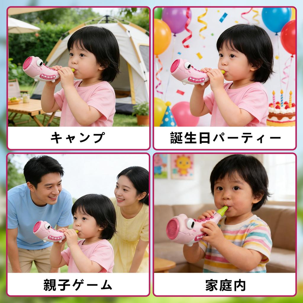 CSJKTOY Trumpet Toy, Animal Sound Toy, Educational Toy That Develops Sound Recognition & Imagination, Features 2 Modes (Countryside & Forest), Produce
