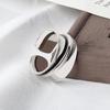 Silver Color Engagement Rings For Women Couplescreative Simple Geometric Handmade Party Jewelry Gifts