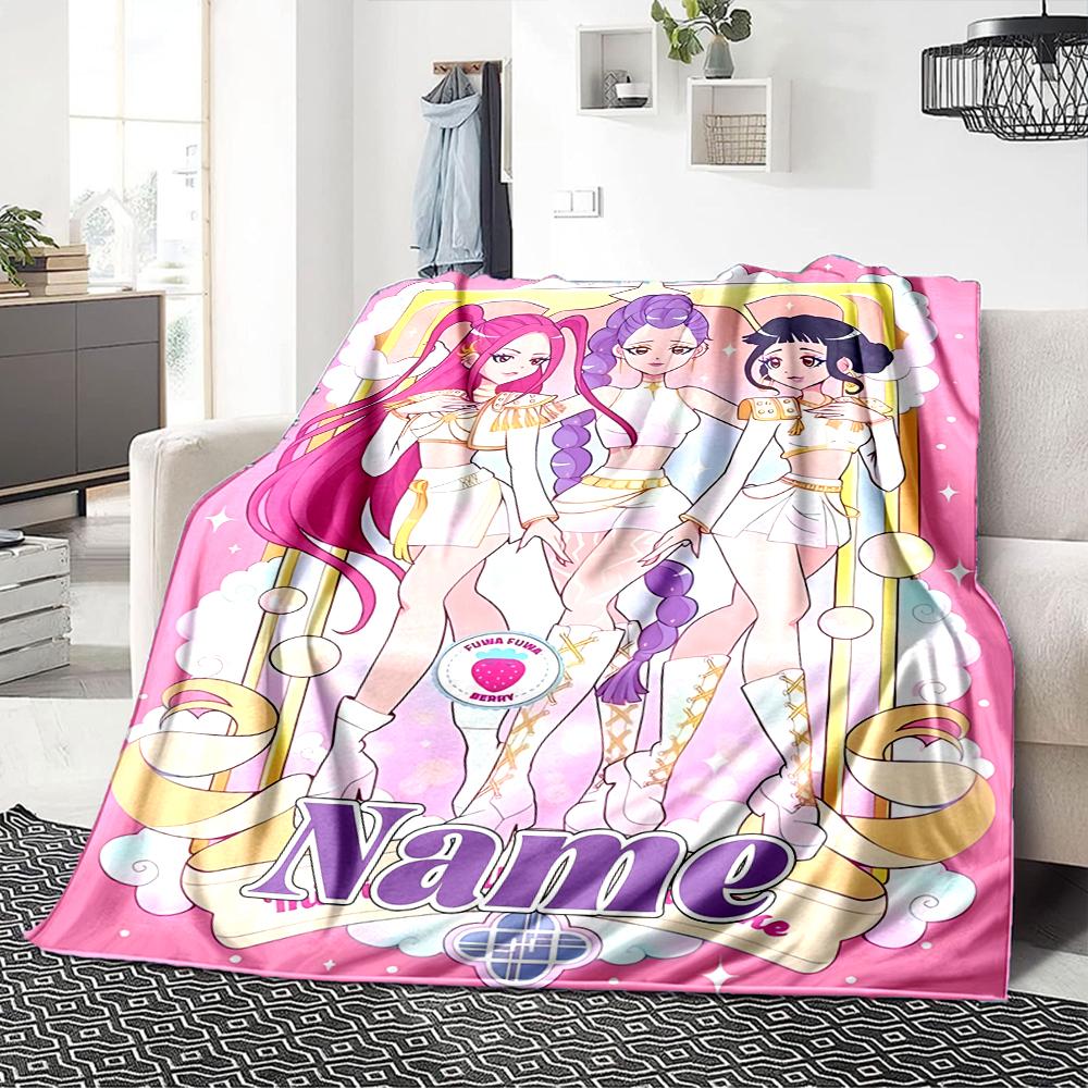 Custom Name Name'S Dynamic Duo Party Blanket For Couch Bed Plush Cozy Fuzzy Blanket Super Soft Warm Blankets For Fall And Winter 0916208
