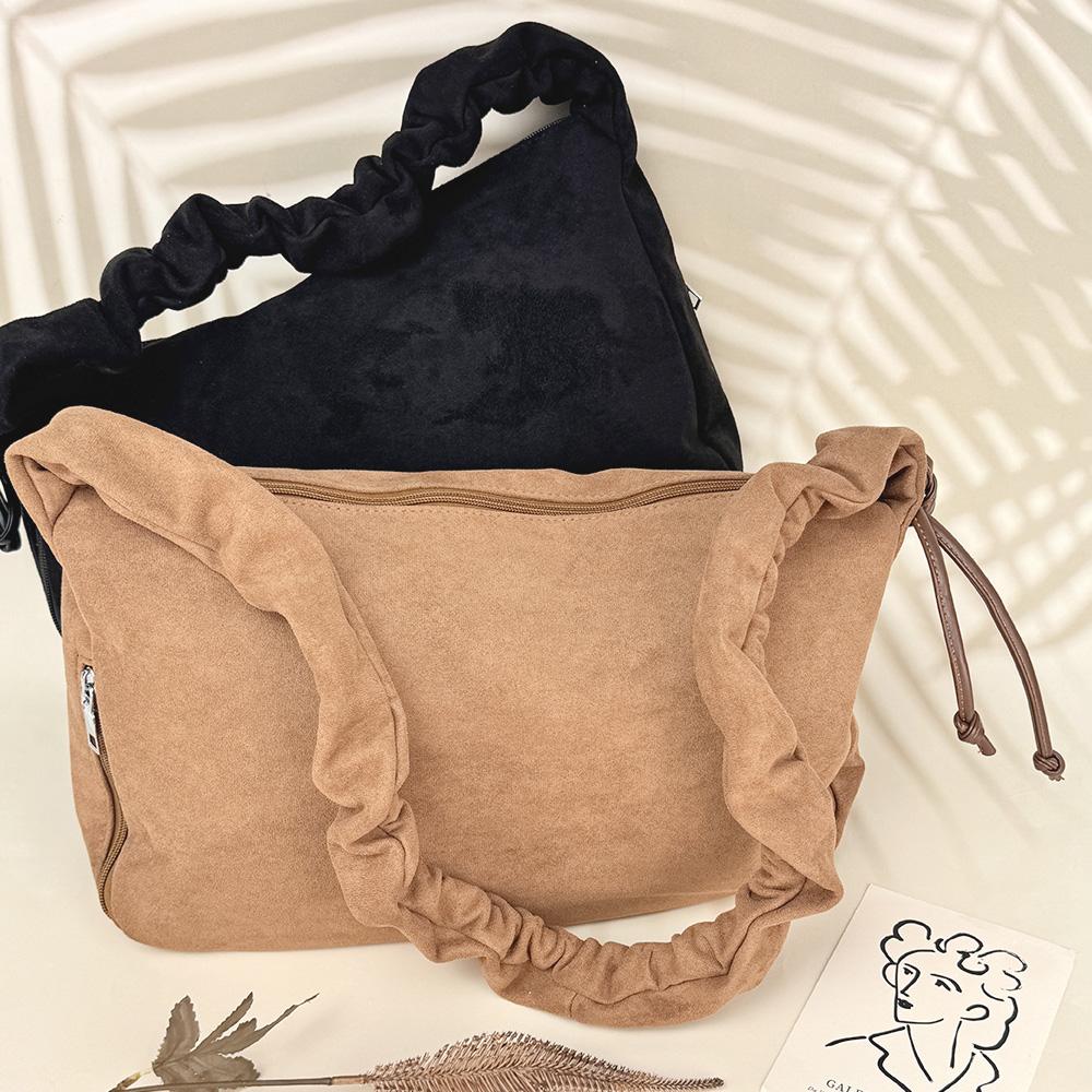 Olivia Pop OP_M2389 Suede Lace scrunchie Crossbody Bag