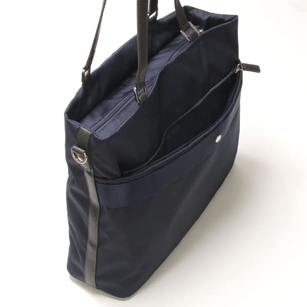 Tote Bag Cordura X Recycled Leather Square Tote Black [Rabaga Jerry] Women's (10)