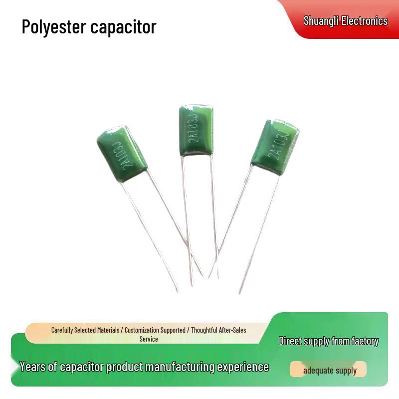 Polyester Film Capacitor CL11 0.01uF 100V 2A103J with Cuttable Leads