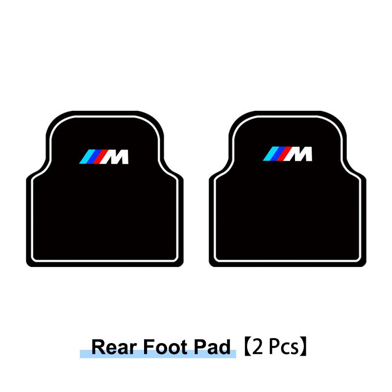 ZLK17 4PCS Car Diatom Mud Foot Pad Automotive Carpet Anti Fouling Floor Mat For BMW M Emblem M1 M2 M3 M5 X1 X3 X5 X6 E46 E39 E36 E60