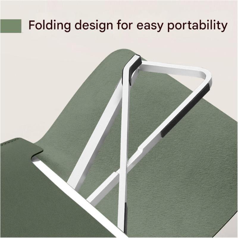 Foldable Aluminum Laptop Stand Ergonomic Notebook Holder For Desk Enhances Stability Heat Dissipation