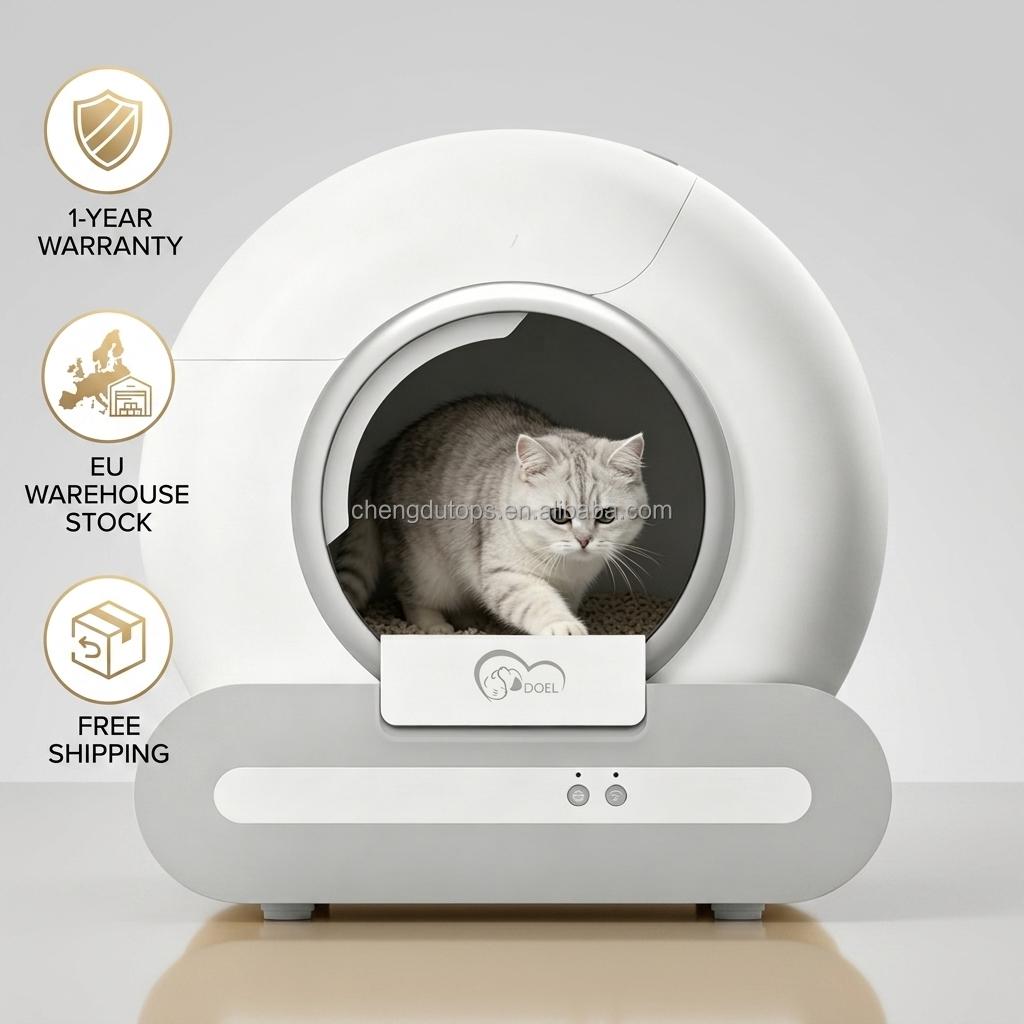 Arenero Para Gatos Automatico Smart Cat Litter Box Easy Clean One Piece Design EU Stock Available Dropshipping
