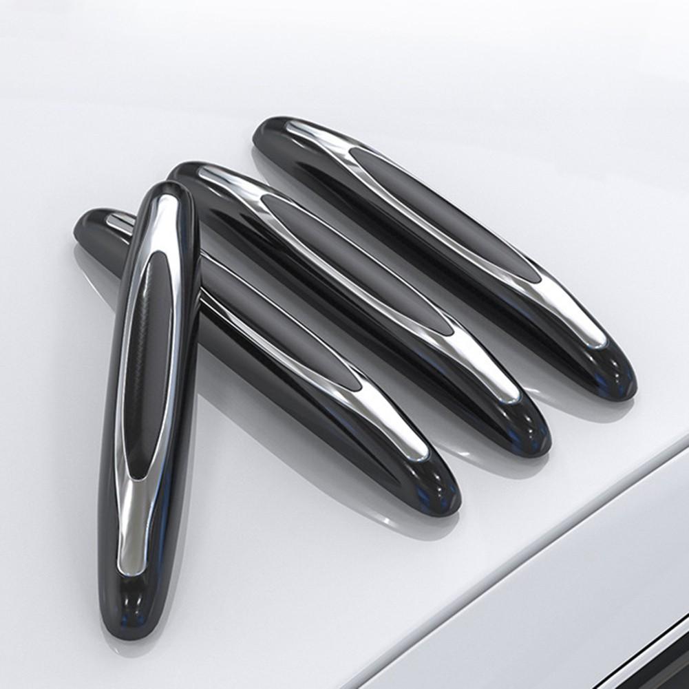 1 Satz Stoßstangenschutzleisten 110mmx12mm ABS und PVC Schwarz für alle Modelle