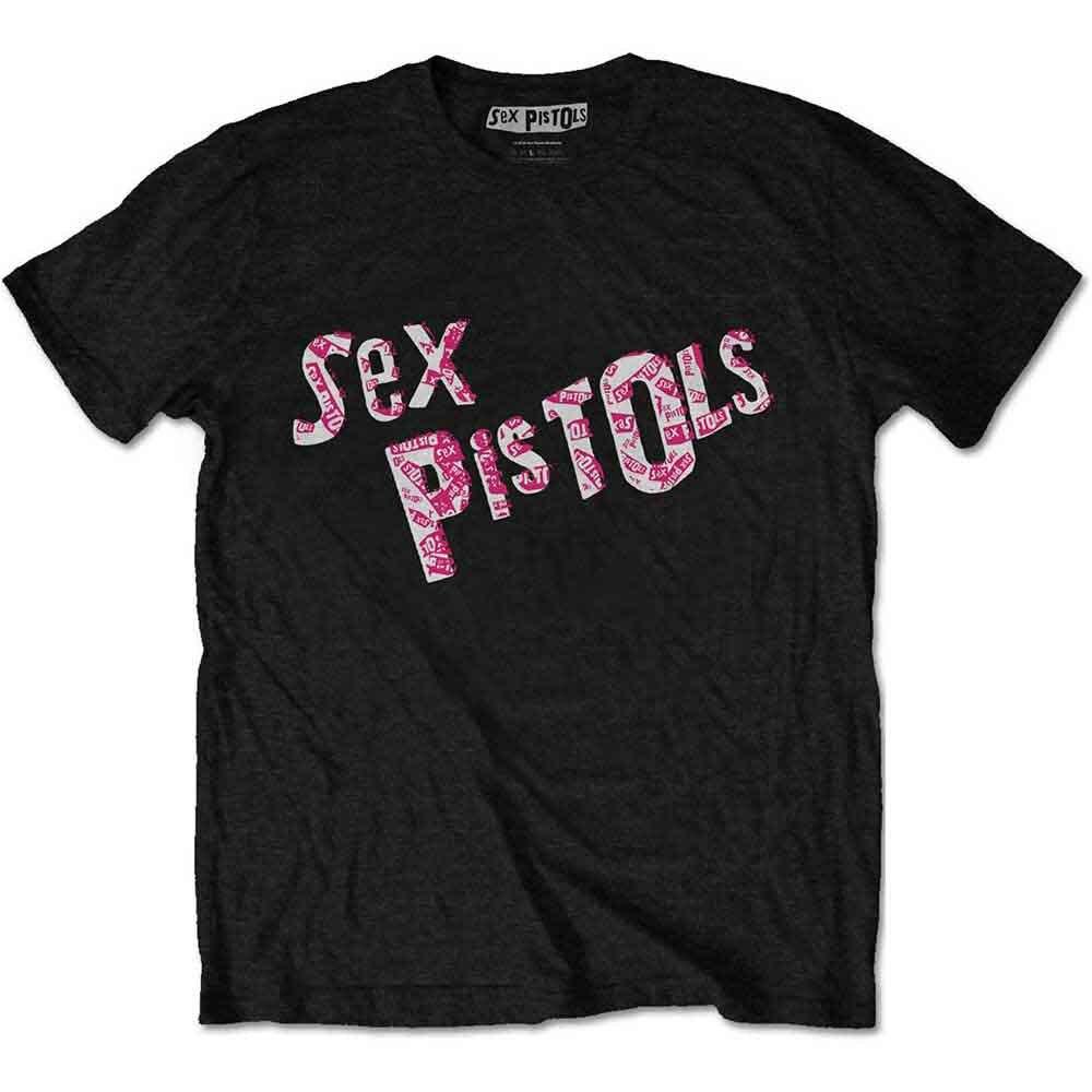 The Sex Pistols Multi-Logo T-Shirt Black New Unisex T-Shirt XXL