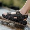 Classics Style Men Sandals Outdoor Walking Summer Shoes Anti-Slippery Beach Shoes Men Comfortable Soft Leather Sandals