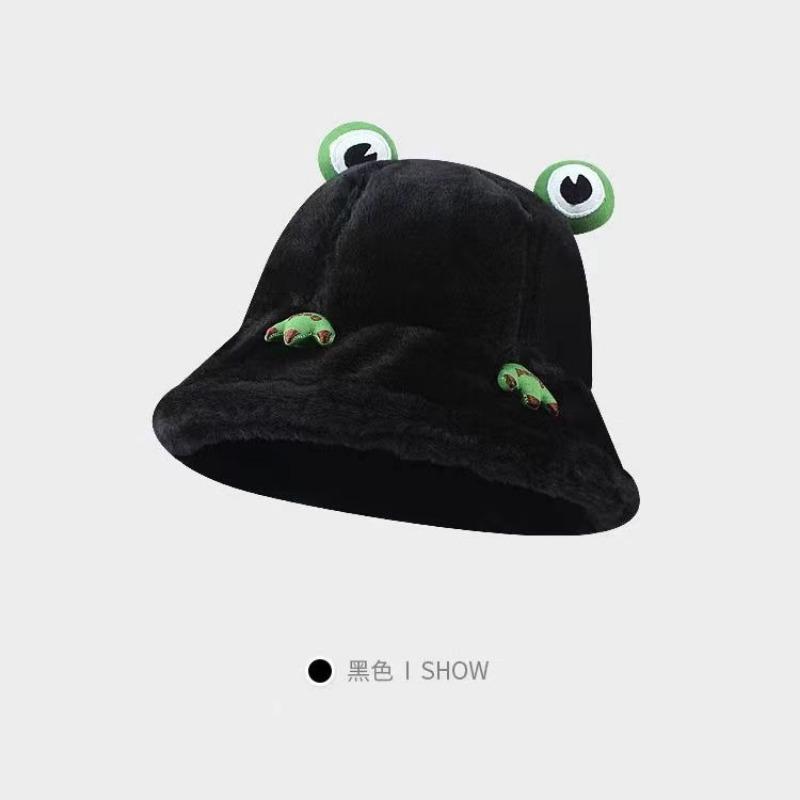 

Универсальная милая шапка-лягушка женская осенне-зимняя плюшевая утолщенная теплая панама холодная модная девушка One Size