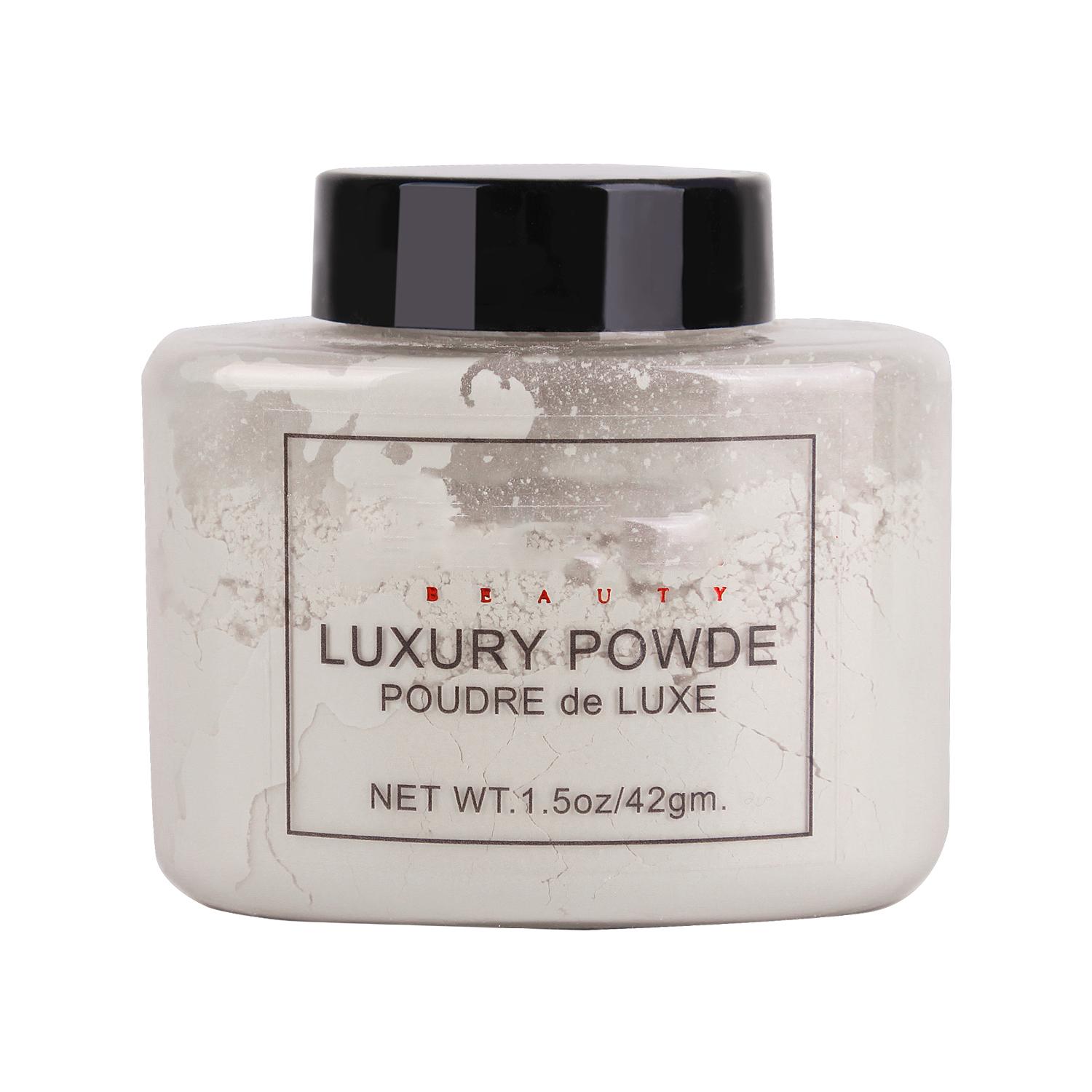 

4-кольорова матова пудра для обличчя Стійка натуральна пудра з бананом Розсипчаста пудра для макіяжу Консилер для контурів Косметичний контроль мастила білий/слонова кістка