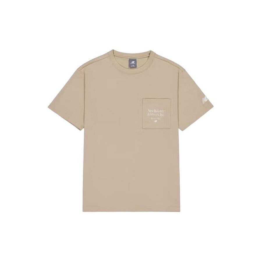 New Balance Essentials Athletic Club T-Shirt Asia Sizing Khaki Men s AMT42316-SOT M