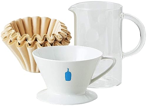 

Blue Bottle Coffee Starter Kit: [Dripper] [Carafe] [Filter]