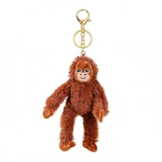 Monkey Plush Keychain Soft Stuffed with Long Arm Animal Keyrings Cute Hanging Dolls for Bags Backpacks