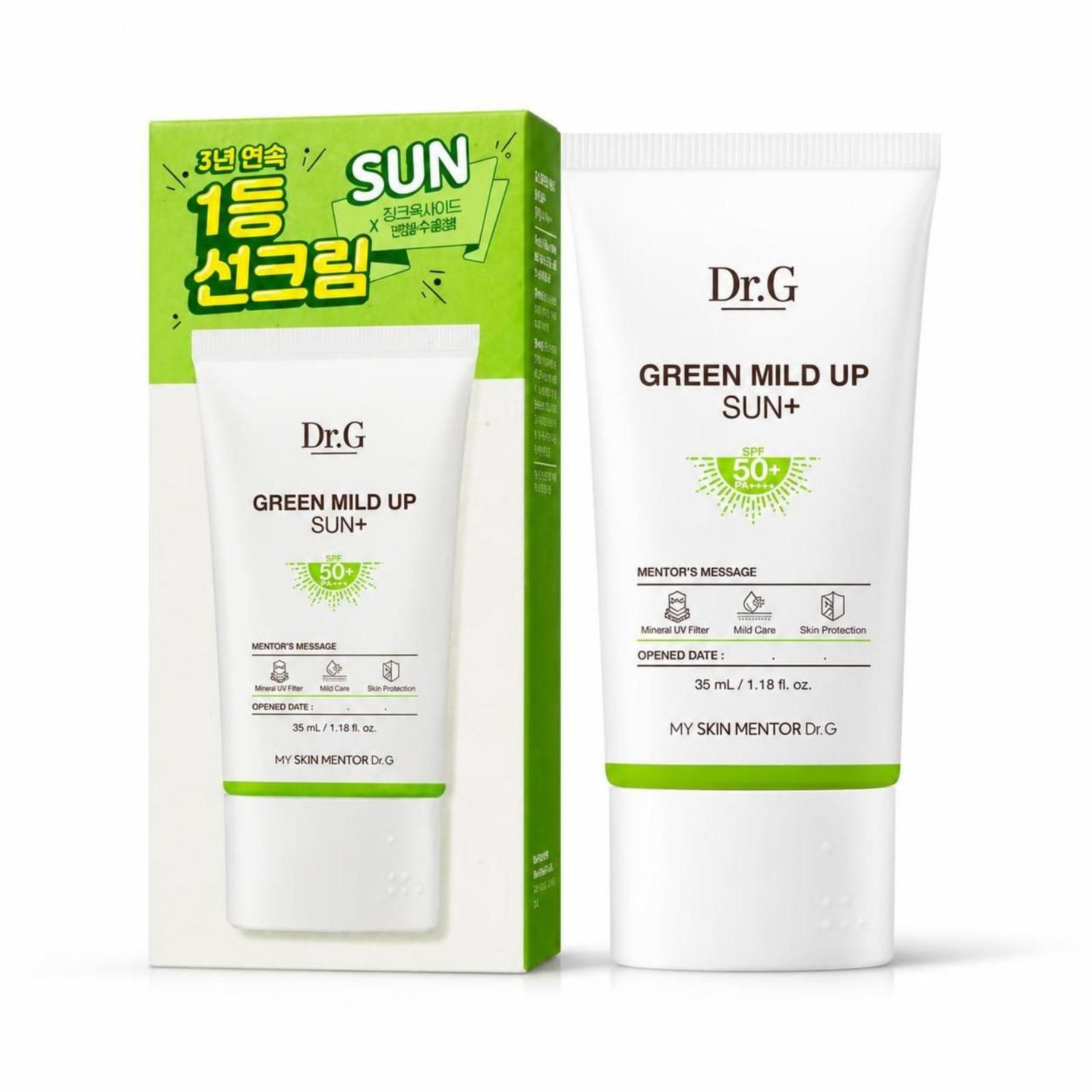 Dr.G Green Mild Up Sun Plus SPF50+ PA++++ 35ml Mineral Sunscreen 1 pc