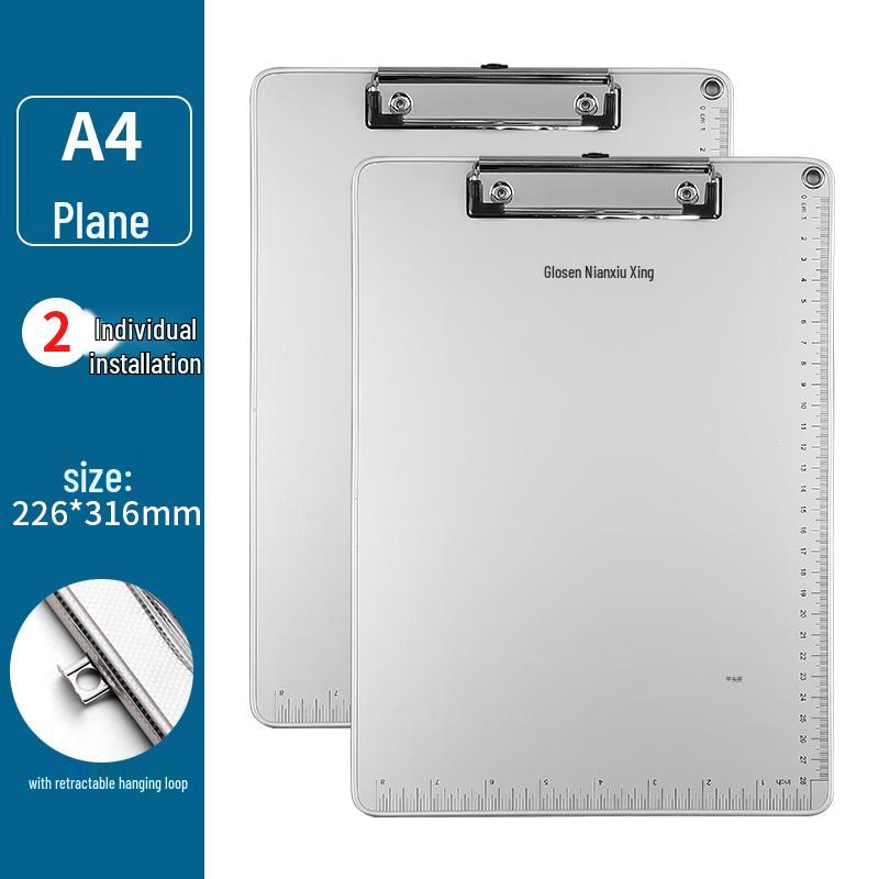 Aluminum Alloy Clipboard Folder A4/A5 Writing Board Office Stationery.