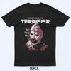 חולצה עם גרפיקה של 'Terrifier' האמן ליצן הקרקס סרט אימה