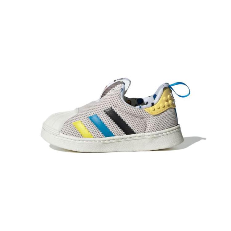 LEGO x Adidas Originals SUPERSTAR 360 Abrasion Resistant Breathable Low top Toddler Shoes Beige Infant And Toddler IF2918 20