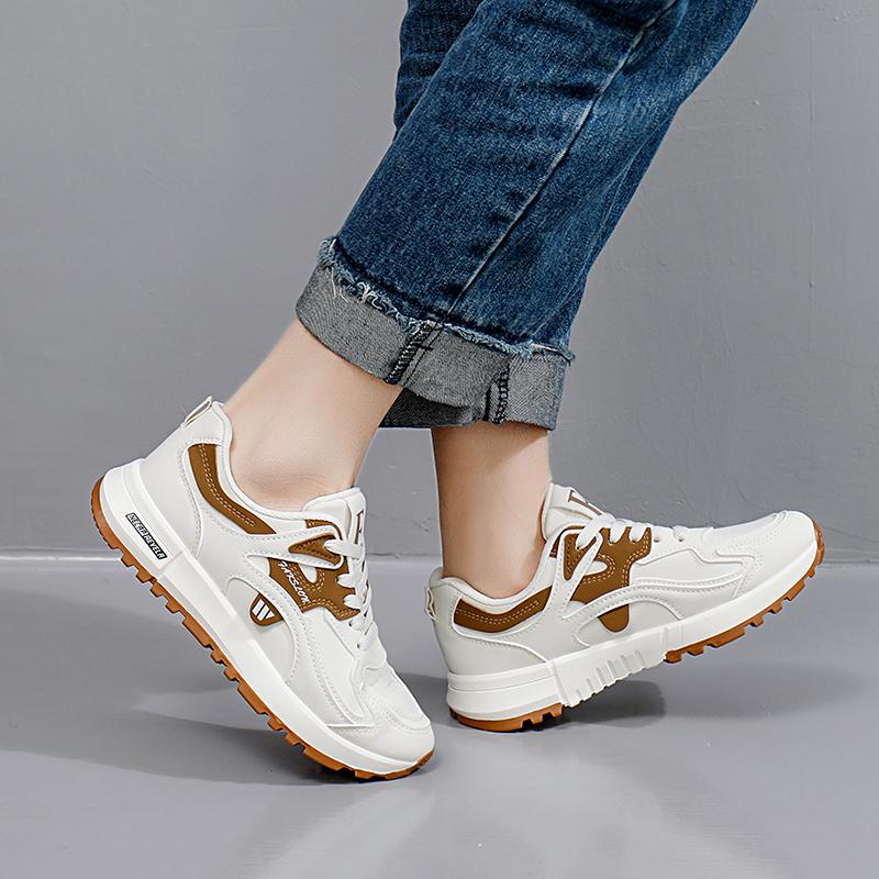 Spring New Breathable Women's Shoes Students Platform Ladies Sneakers Mesh Fashion Lady Flats for Outdoor Sports Shoes