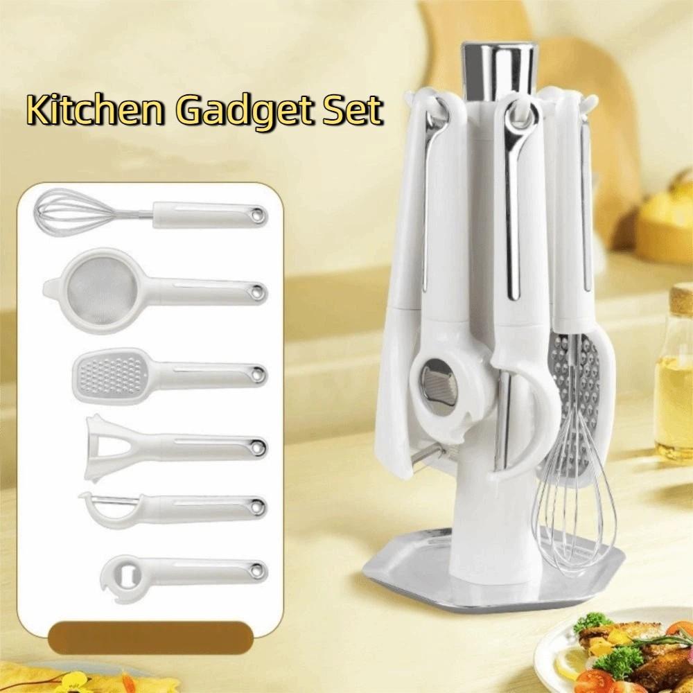 7 Pieces/Set Space Saving Cooking Utensils Set Household Bottle Opener Kitchen Gadget Set  For Home