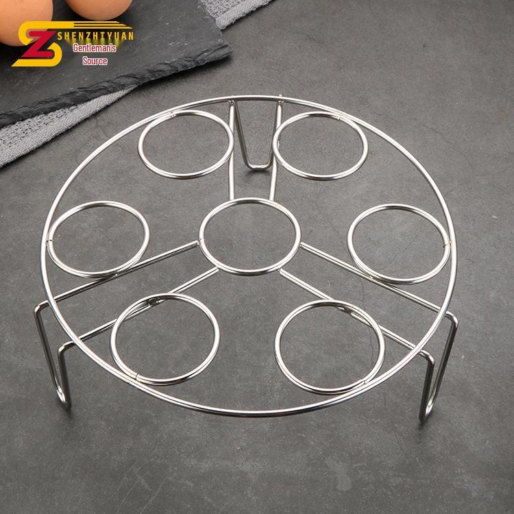 Stainless Steel Multi-Functional Steamer Rack for Eggs, Vegetables & Baozi