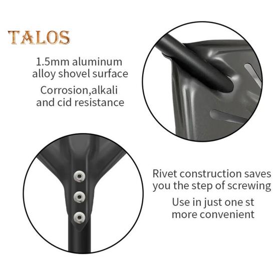 6-Inch Round Pizza Turning Peel Long Handle Non-stick Lightweight Perforated Anodized Aluminum Alloy Homemade Pizza Turner Spinner Spatula Kitchen