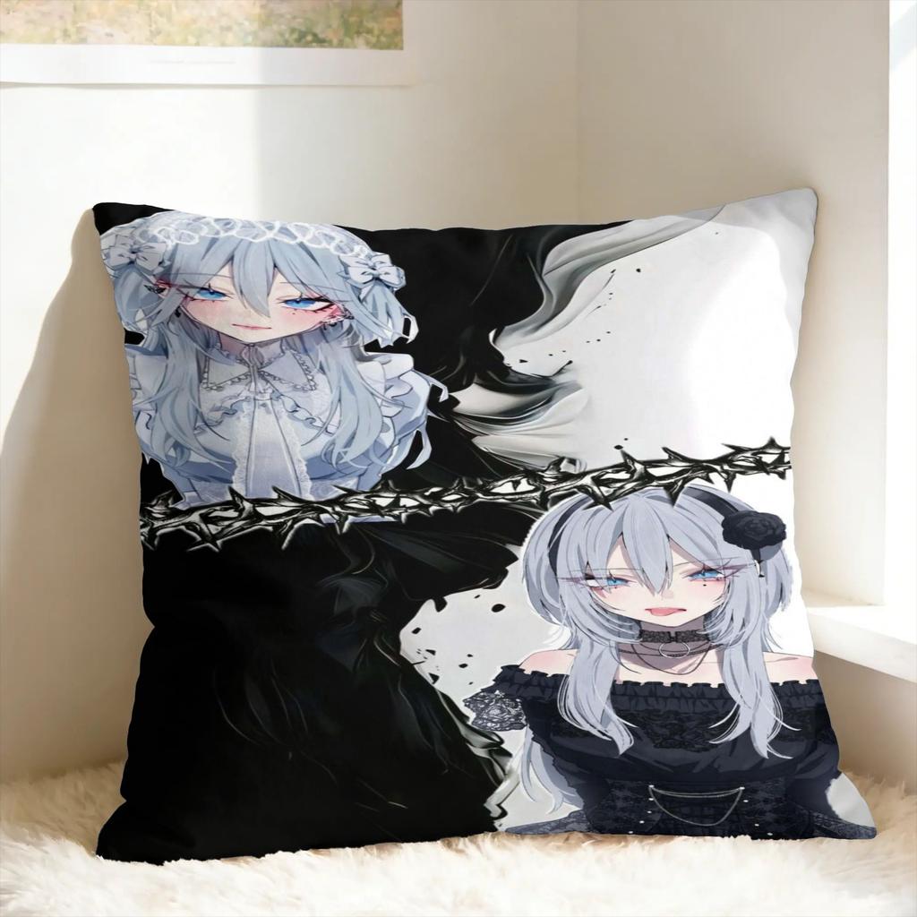 Haimiya Senpai Wa Kowakute Kawaii Manga Pillowcases Retro Trendy Pillow Case For Sofa Bedroom Home Decor Graphic Pillow Cover