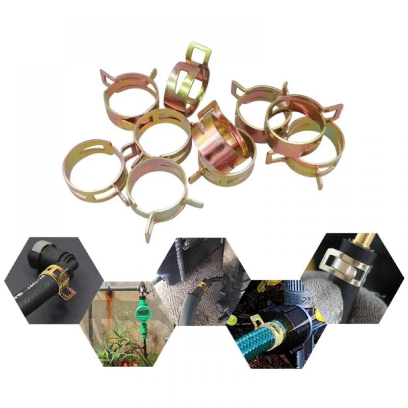 10-50Pcs 4-22mm Fuel Vacuum Silicone Hose Clamp, Auto Spring Clip for Fuel Oil Water Airs Pipe Tube, Auto Car Repair Parts