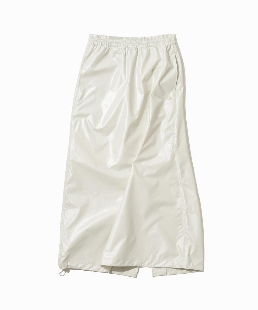 1993STUDIO Glossy String Long Skirt_Cream