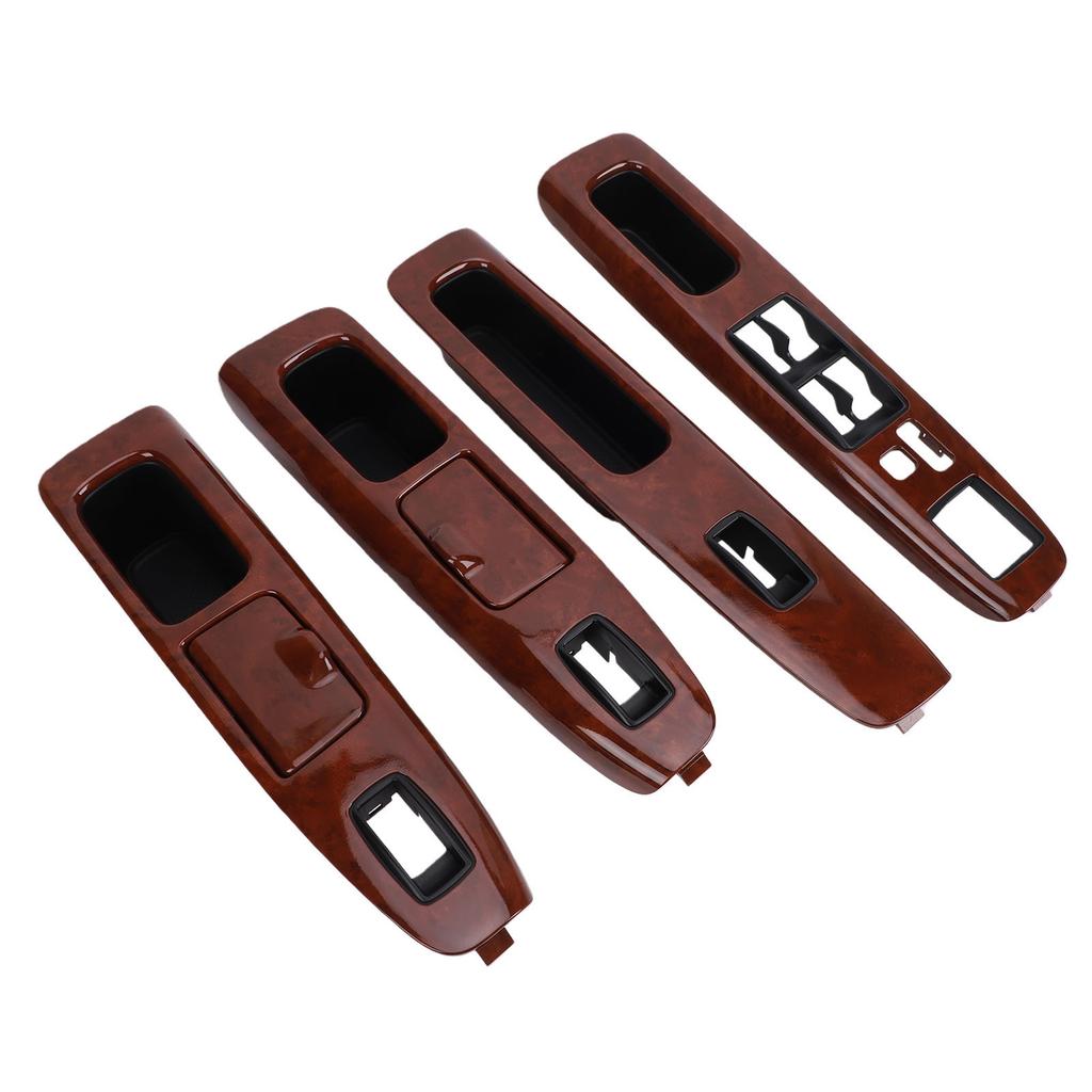 4 Stück Auto-Fensterschalter-Armlehnenverkleidung Ersatz für Toyota Camry 2001 2006 Türarmlehnenverkleidung Fensterschalter-Blende Zierleiste
