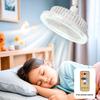 Smart Remote Control Iling Fan with LED Lighting Iling Fan with Lights Remote Control E27 Converter Base for Living Room