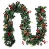 Guirnalda de Navidad de PVC Ignífugo de 2,7 m para Decoración de Ventanas y Techos