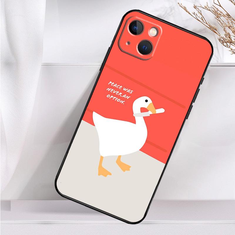 Cartoon Funny Goose Shockproof Case For iPhone 17 16 15 14 11 Pro Max Plus 12 13 Mini 16e 17 Air Phone Cover