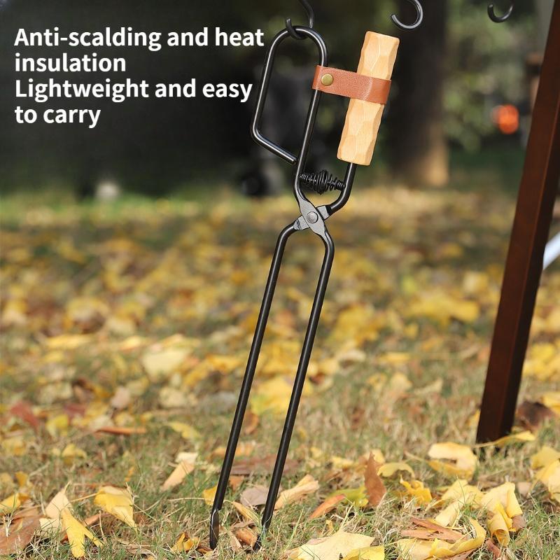 Multifunctional Outdoor Portable Barbecue Tongs,long Handled Charcoal Tongs,outdoor Barbecue,parties,home Insulation Carbonclips