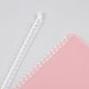 Clear Refillable Plastic File Folder Notebook Paging Separator Loose-leaf Cover Ring Binder Notepad