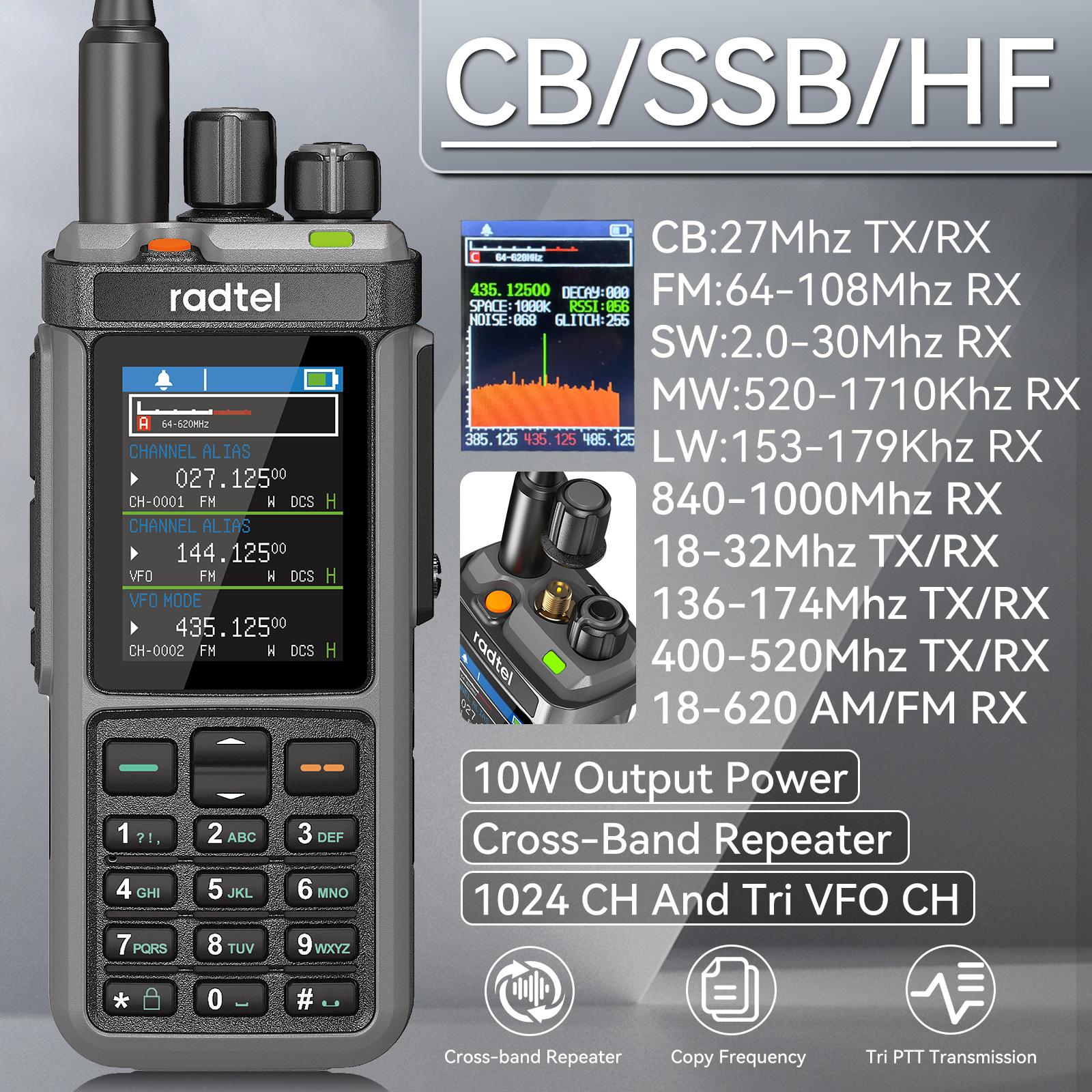 Radtel RT-880 10w Daudzjoslu Amatieru Radio