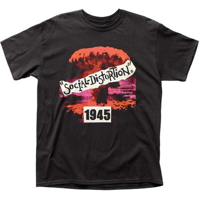Social Distortion 1945 Herren T-Shirt Rock And Roll Klassisches Band-Tee Neu Schwarz
