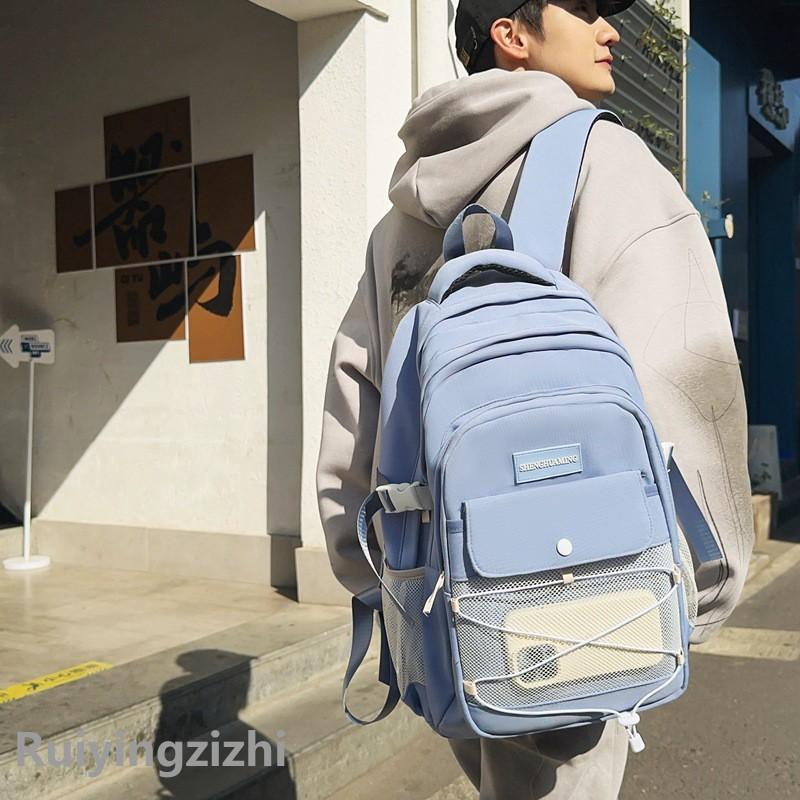 Студенческий школьный рюкзак с перекрестной веревкой — фото 3