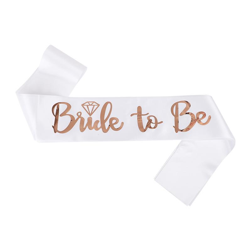 Wedding Decoration Bride To Be Satin Sash Bachelorette Party Girl Hen Night Decoration Bridal Shower Supplies Gift