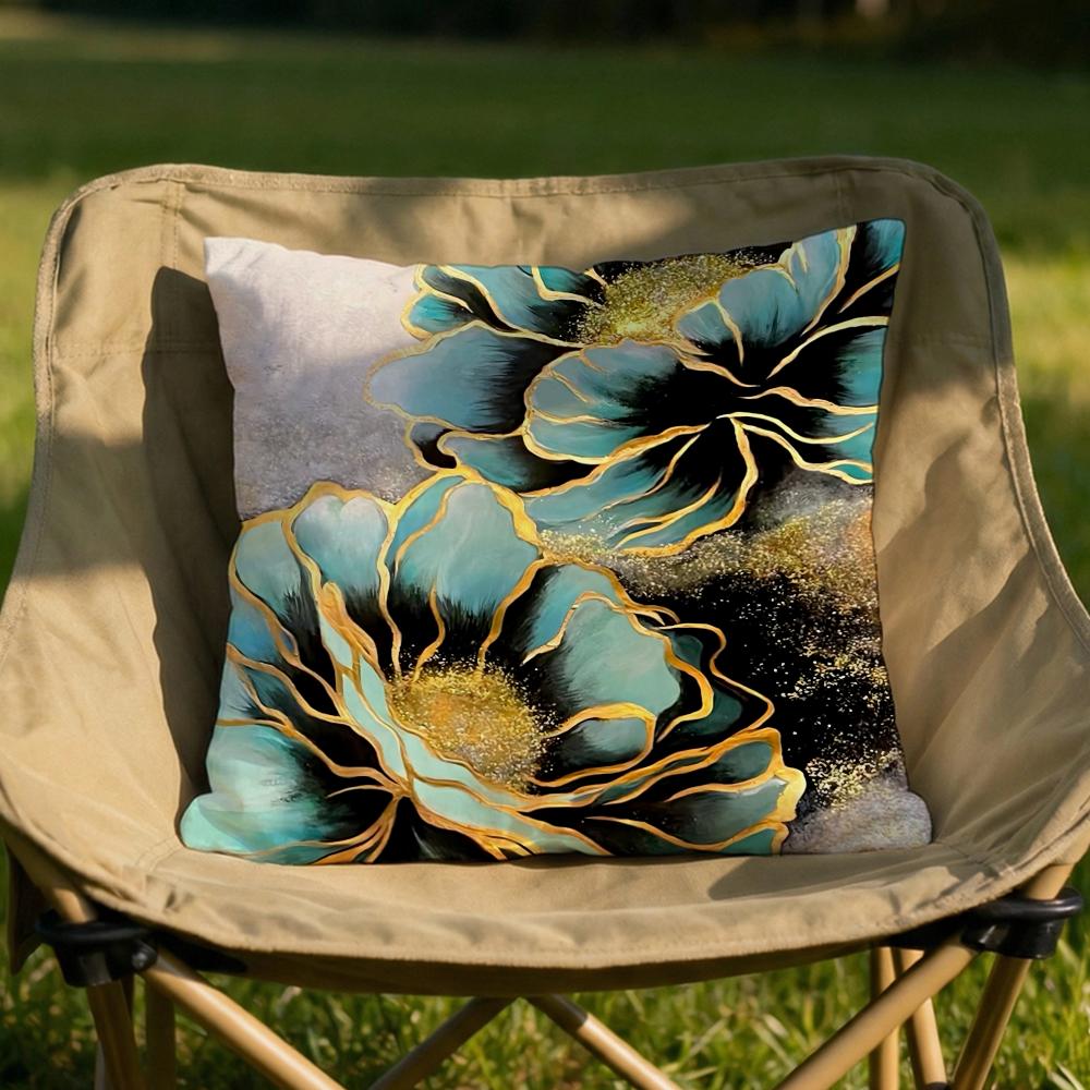 Oil Painting Floral Elegant Cushion Cover Soft Reversible  Durable Pillow Cover  MultiScene Use for Home  Car Daily Comfort