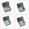 Small Cartoon Tin Box Hairpin Storage Case Rectangular Jewelry Cosmetic Organizer For Candy Pill Hinged Empty Box